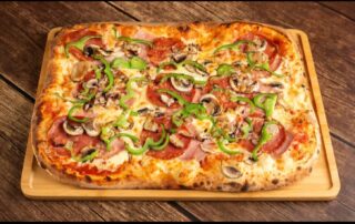 Pizza τετράγωνη special Πίτσα τετράγωνη σπέσιαλ Anemoni Αίγιο